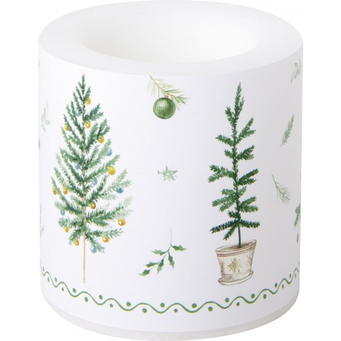 Малка свещ 7.5х7.5см Festive Holidays